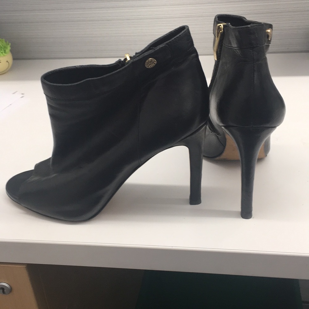 PEEP TOE ANKLE BOOTS BY VINCE CAMUTO